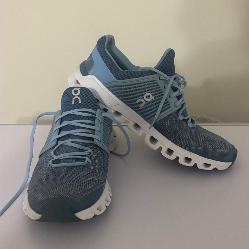 On Cloud Running Slate Blue Athletic Shoes